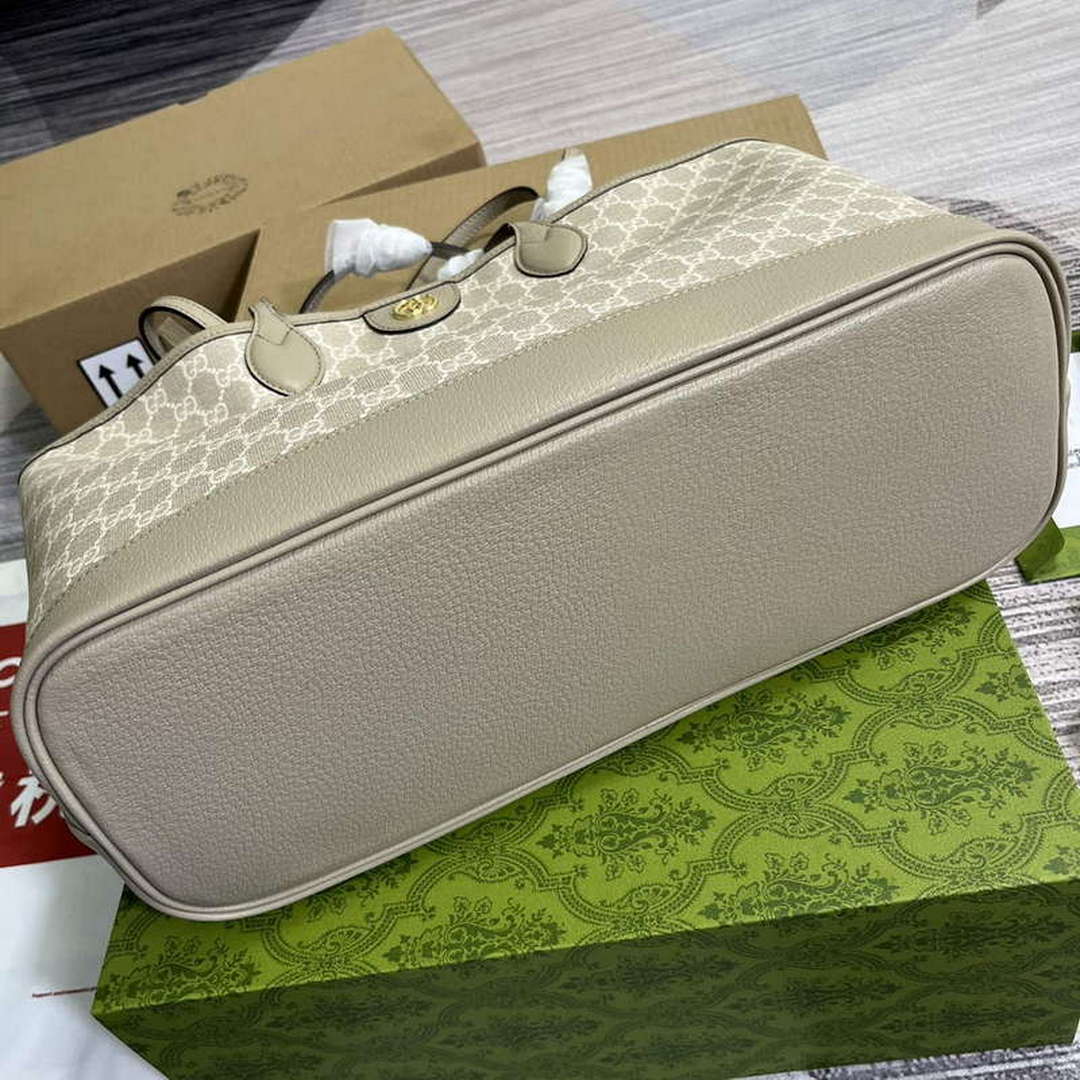 Gucci 739730 Ophidia Medium Tote Bag Oatmeal canvas - Default Title - View 7