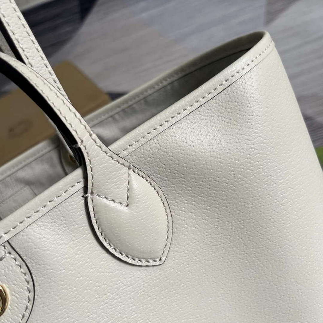 Gucci 739730 Ophidia Medium Tote Bag White leather - Default Title - View 6