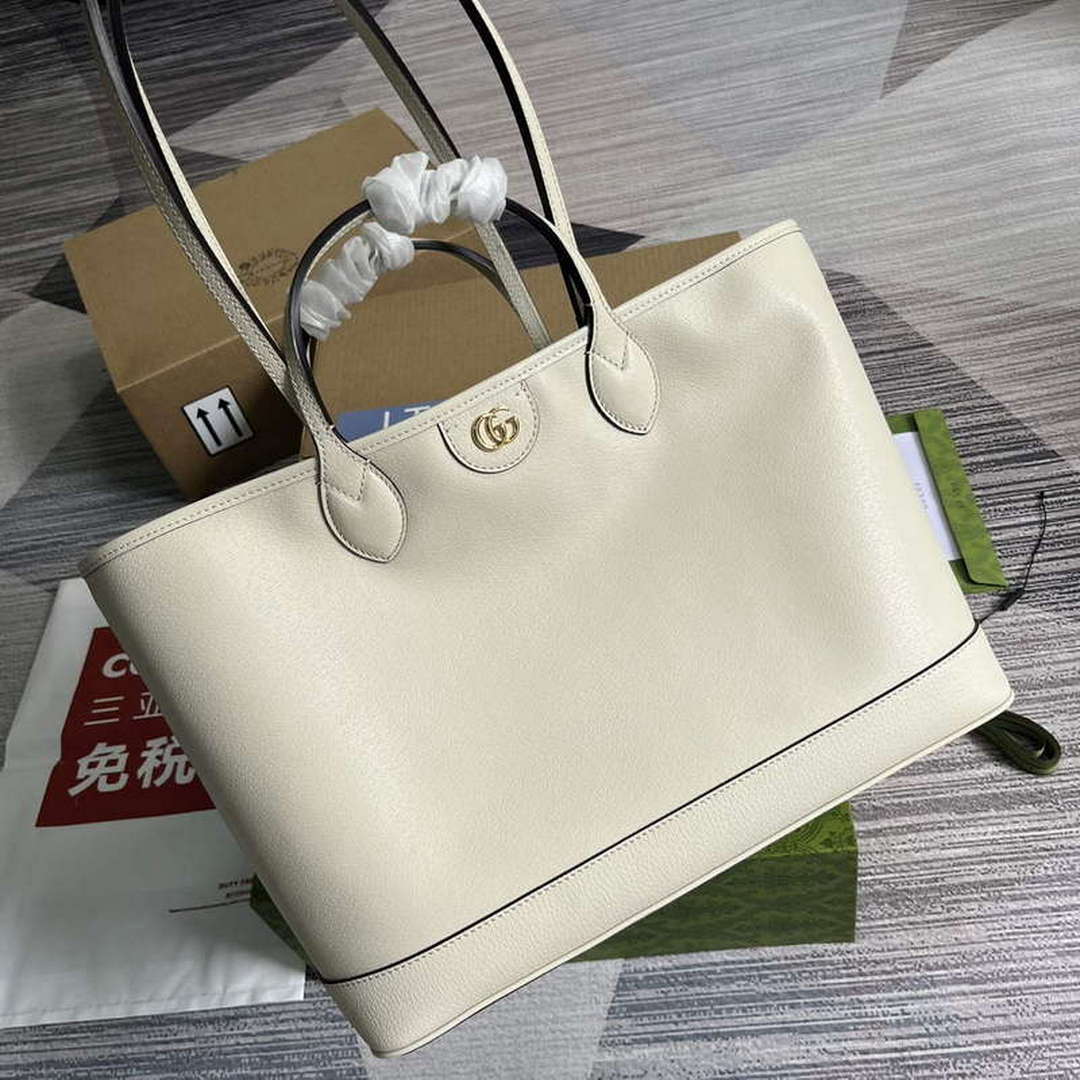 Gucci 739730 Ophidia Medium Tote Bag White leather - Default Title - View 7