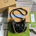 Gucci 739736 GG Matelass¨¦ Mini Bag Black