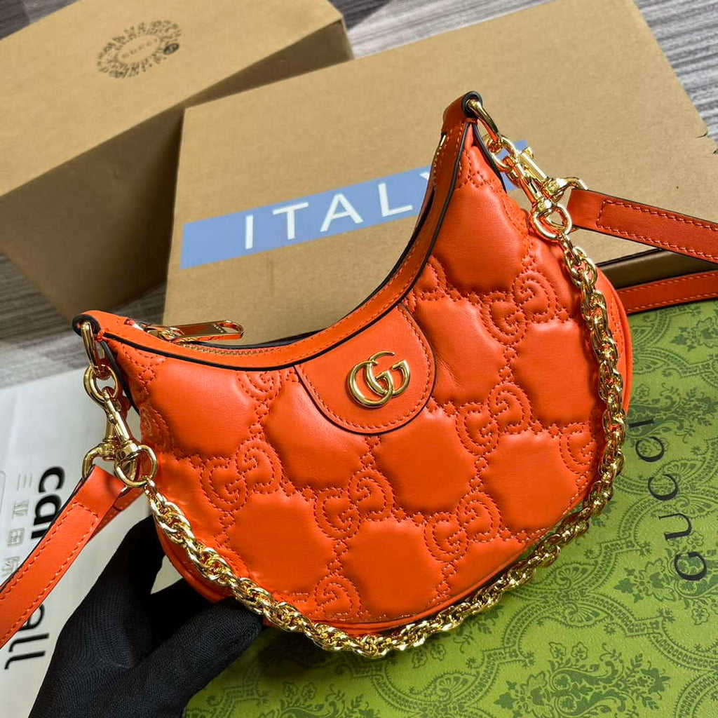 Gucci 739736 GG Matelass¨¦ Mini Bag Orange