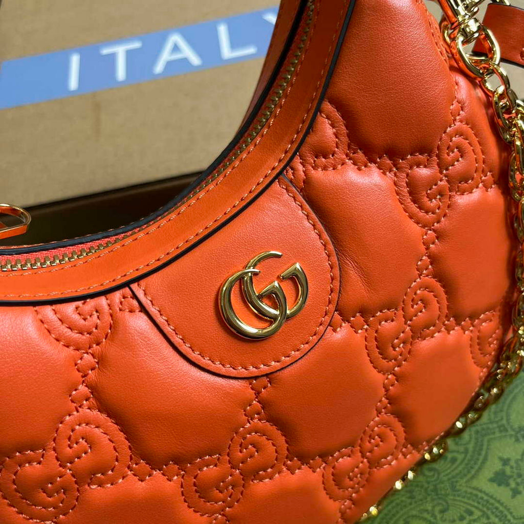 Gucci 739736 GG Matelass¨¦ Mini Bag Orange