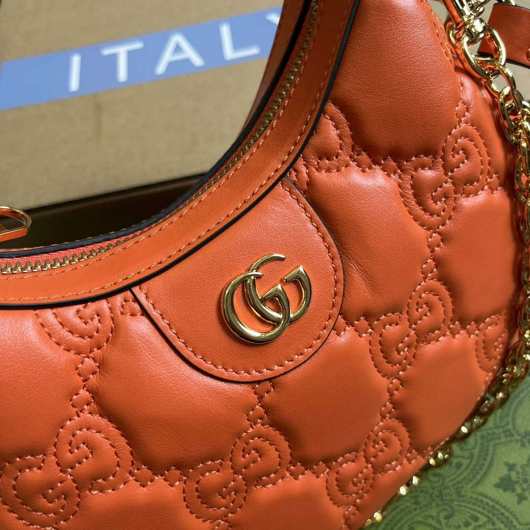 Gucci 739736 GG Matelass¨¦ Mini Bag Orange