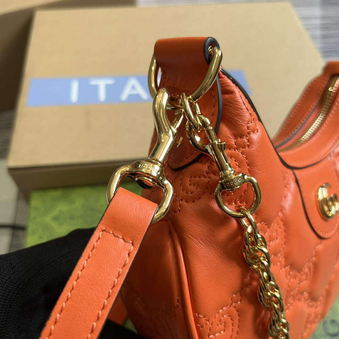 Gucci 739736 GG Matelass¨¦ Mini Bag Orange