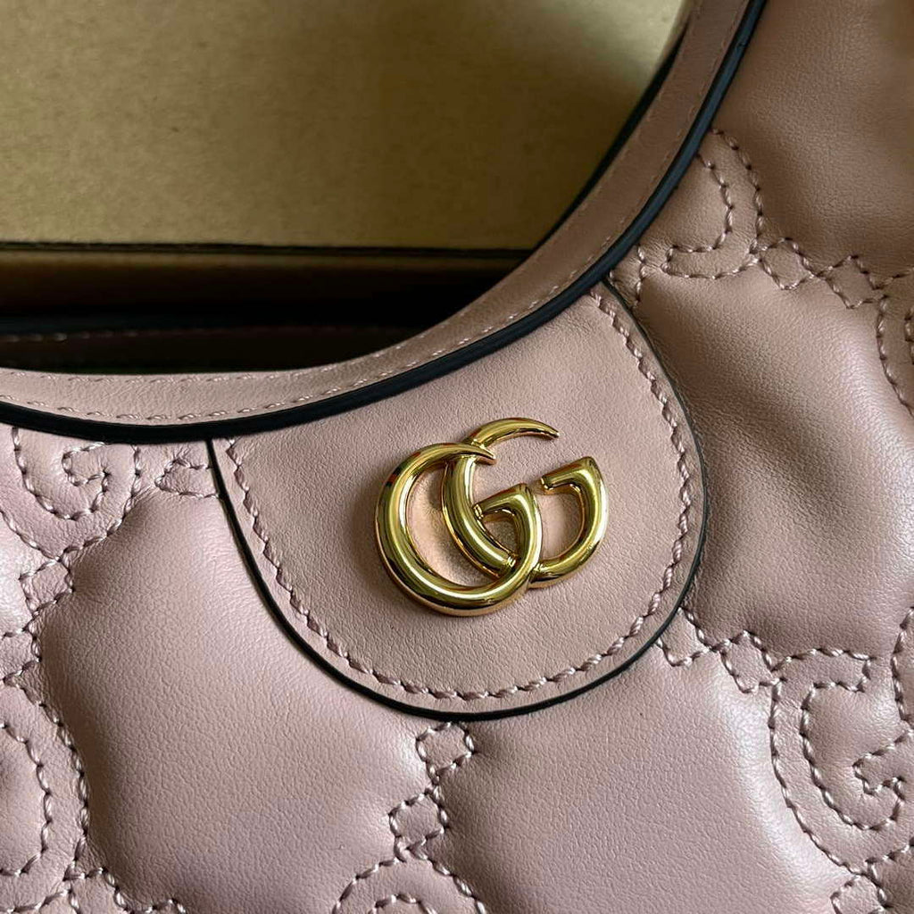 Gucci 739736 GG Matelass¨¦ Mini Bag Pink