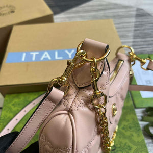 Gucci 739736 GG Matelass¨¦ Mini Bag Pink - Default Title - View 8