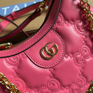 Gucci 739736 GG Matelass¨¦ Mini Bag Rose pink - Default Title - View 5