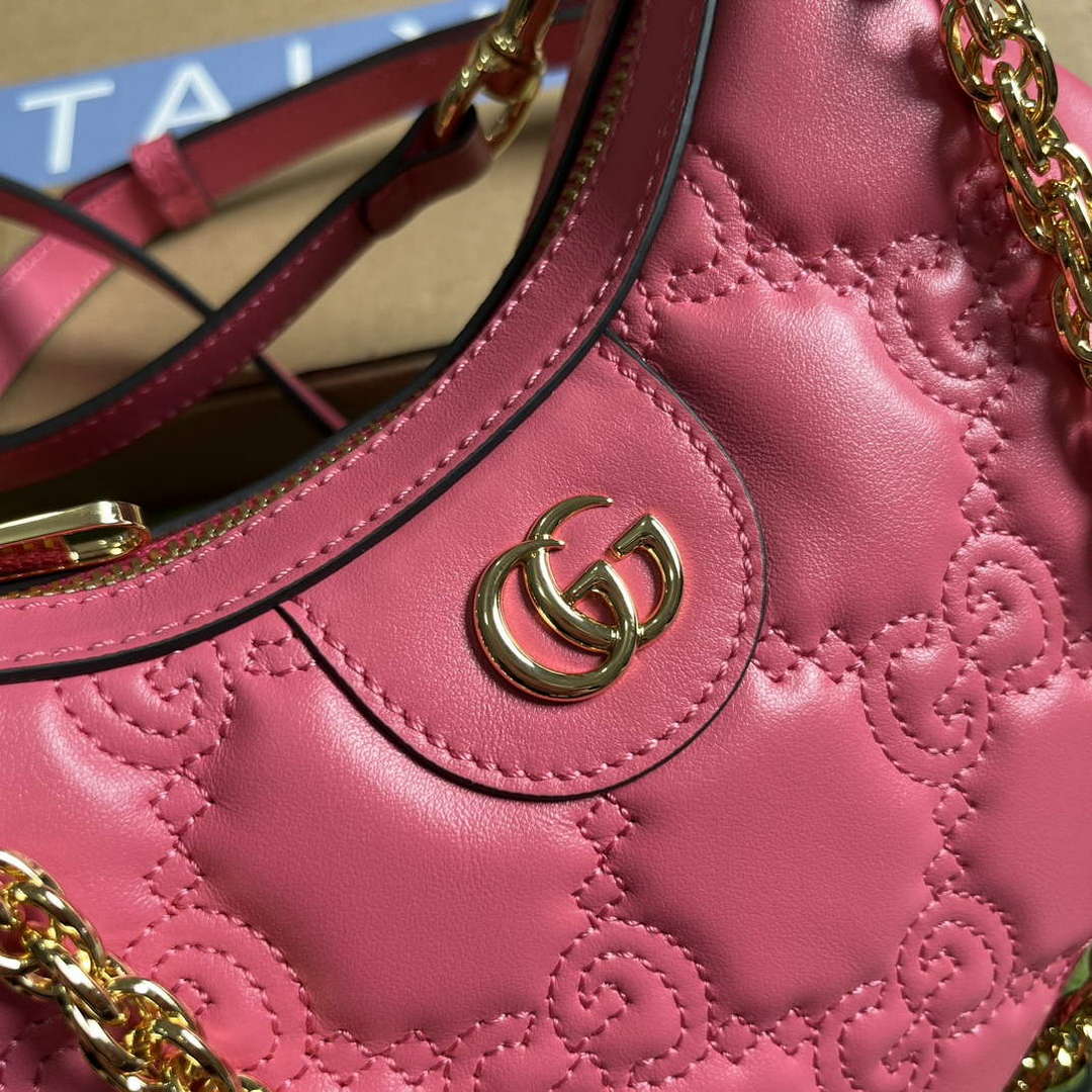 Gucci 739736 GG Matelass¨¦ Mini Bag Rose pink