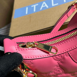 Gucci 739736 GG Matelass¨¦ Mini Bag Rose pink - Default Title - View 6
