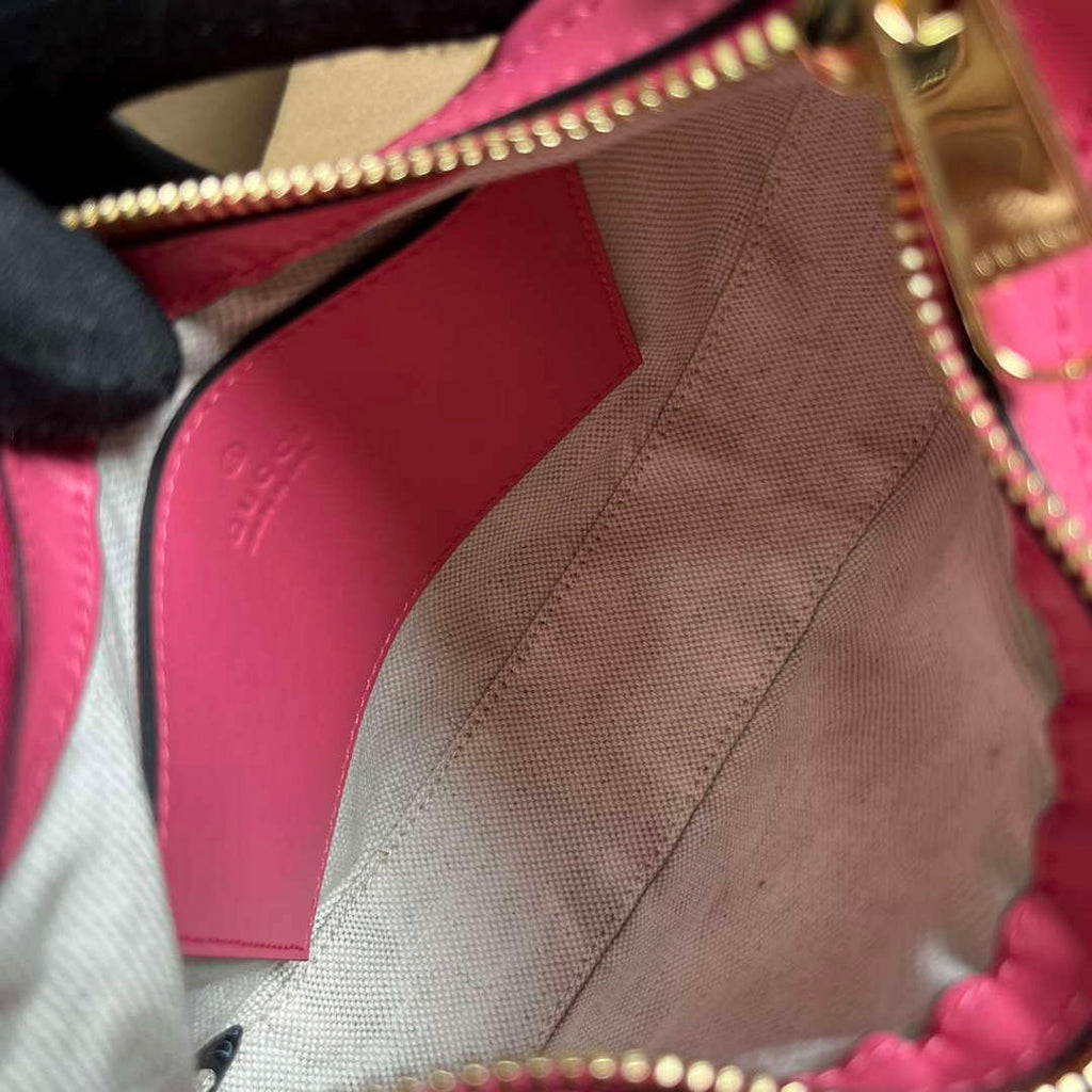 Gucci 739736 GG Matelass¨¦ Mini Bag Rose pink