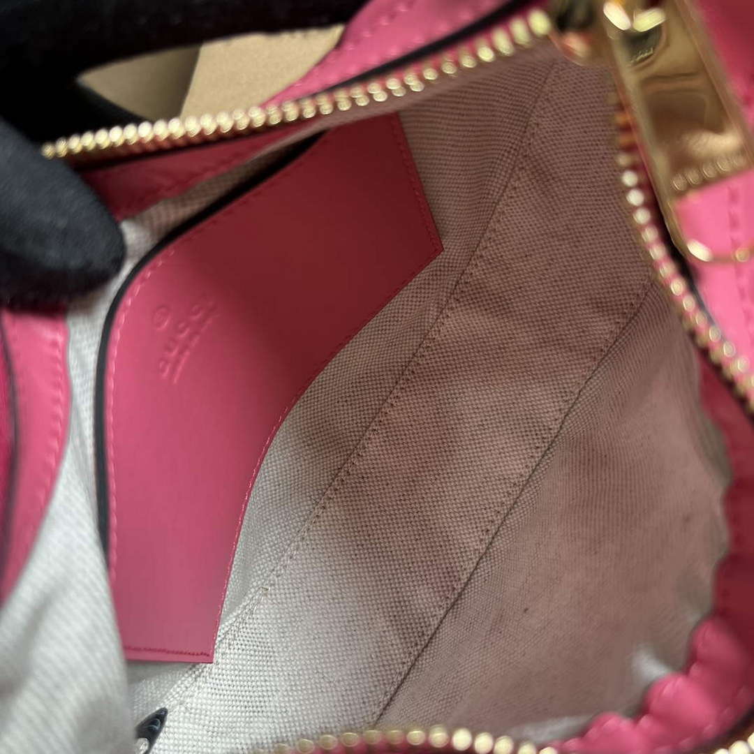Gucci 739736 GG Matelass¨¦ Mini Bag Rose pink