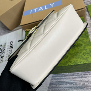 Gucci ?740834 GG Deco Small Shoulder Bag White - Default Title - View 6