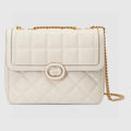 Gucci 740834 Gucci Deco Small Shoulder Bag Off white - Default Title - View 1