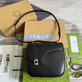 Gucci 740988 Equestrian inspired shoulder bag Black - Default Title - View 1