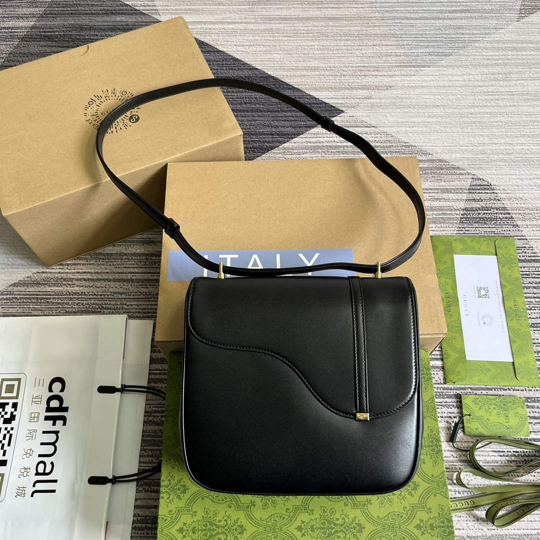 Gucci 740988 Equestrian inspired shoulder bag Black - Default Title - View 2