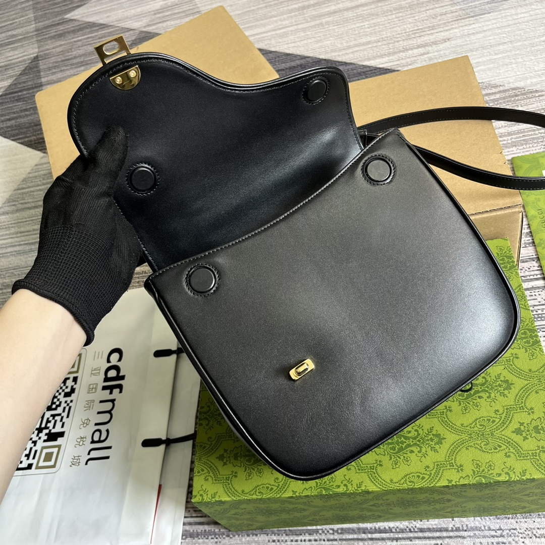 Gucci 740988 Equestrian inspired shoulder bag Black - Default Title - View 7