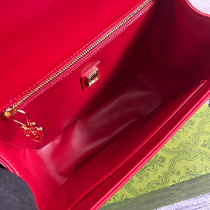 Gucci 740988 Equestrian inspired shoulder bag Blue and red - Default Title - View 9