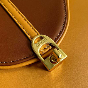 Gucci 740988 Equestrian inspired shoulder bag Cuir and brown - Default Title - View 5