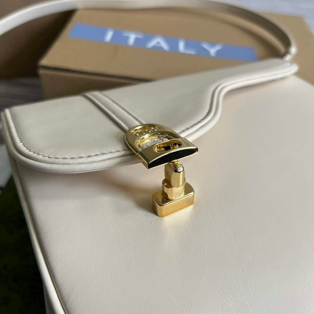 Gucci 740988 Equestrian inspired shoulder bag White