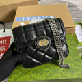 Gucci 741457 Gucci Deco mini shoulder bag Black - Default Title - View 1