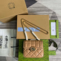 Gucci ?741457 Gucci Deco Mini Shoulder Bag Rose Beige