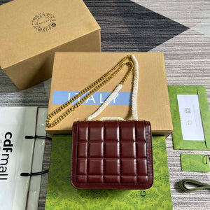 Gucci ?741457 Gucci Deco Mini Shoulder Bag Wine Red - Default Title - View 2