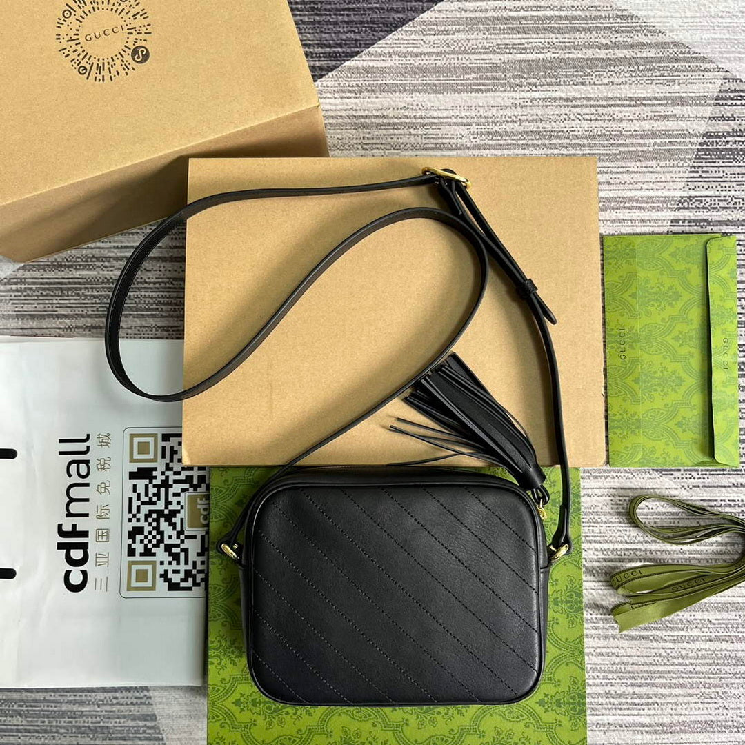 Gucci 742360 Gucci Blondie Small Shoulder Bag Black - Default Title - View 2