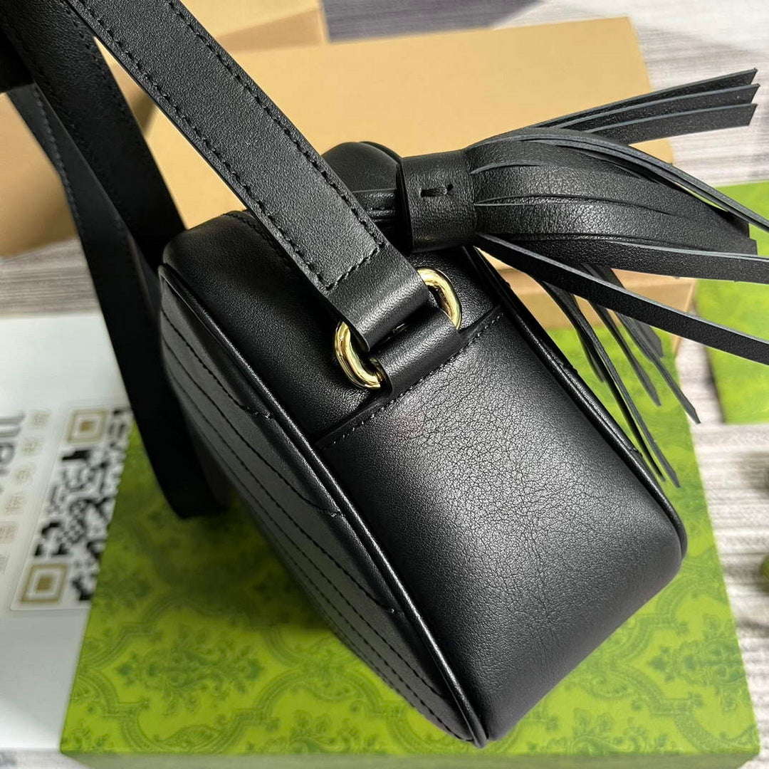 Gucci 742360 Gucci Blondie Small Shoulder Bag Black