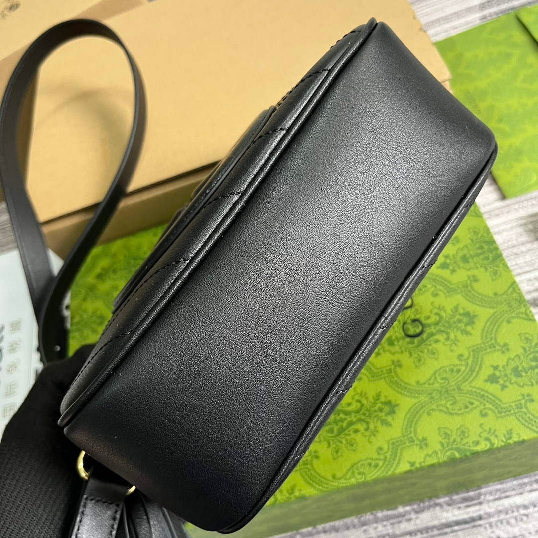 Gucci 742360 Gucci Blondie Small Shoulder Bag Black - Default Title - View 5