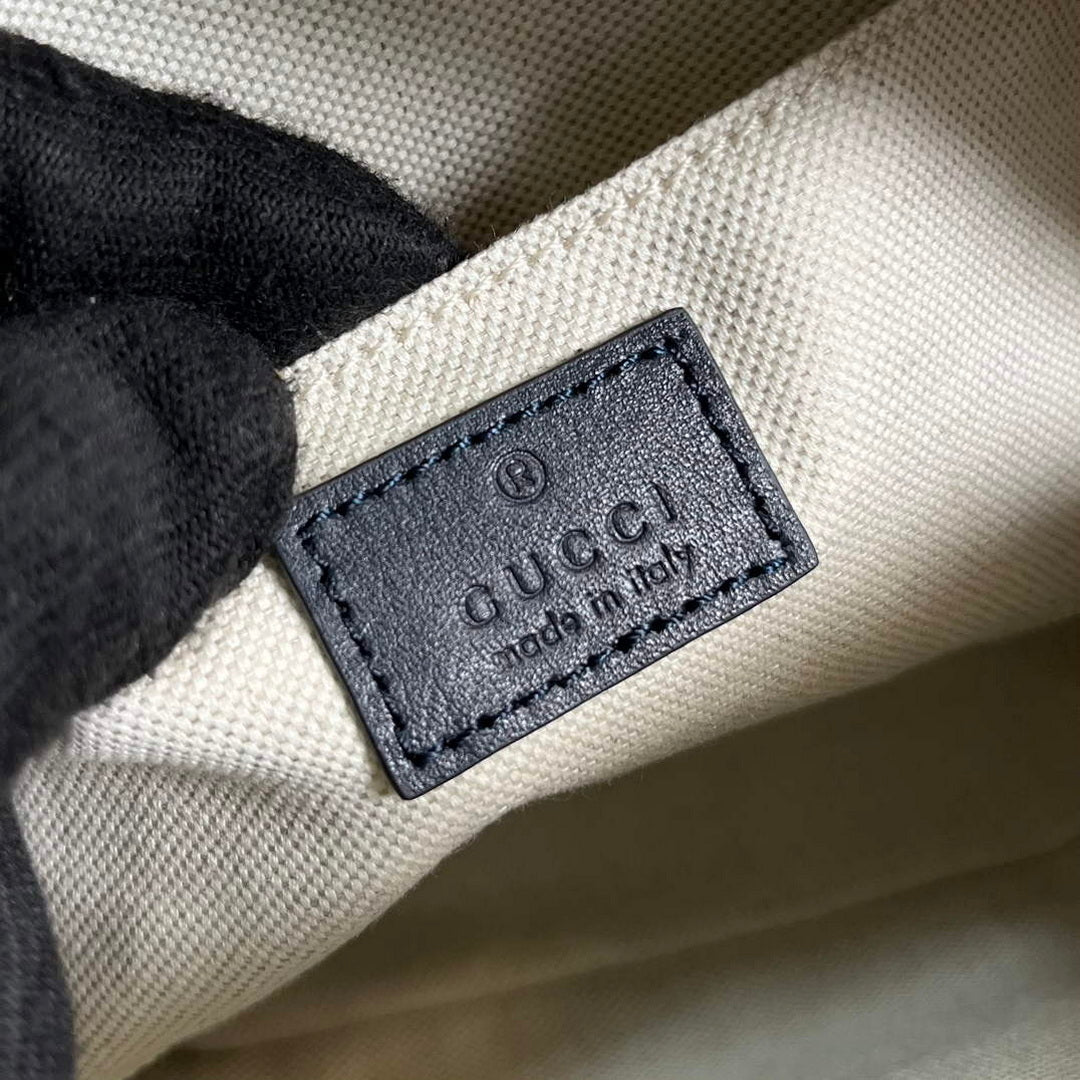 Gucci 742360 Gucci Blondie Small Shoulder Bag Dark blue