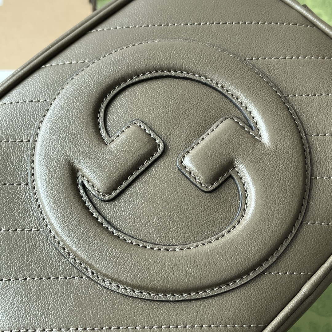 Gucci 742360 Gucci Blondie Small Shoulder Bag Dark Green