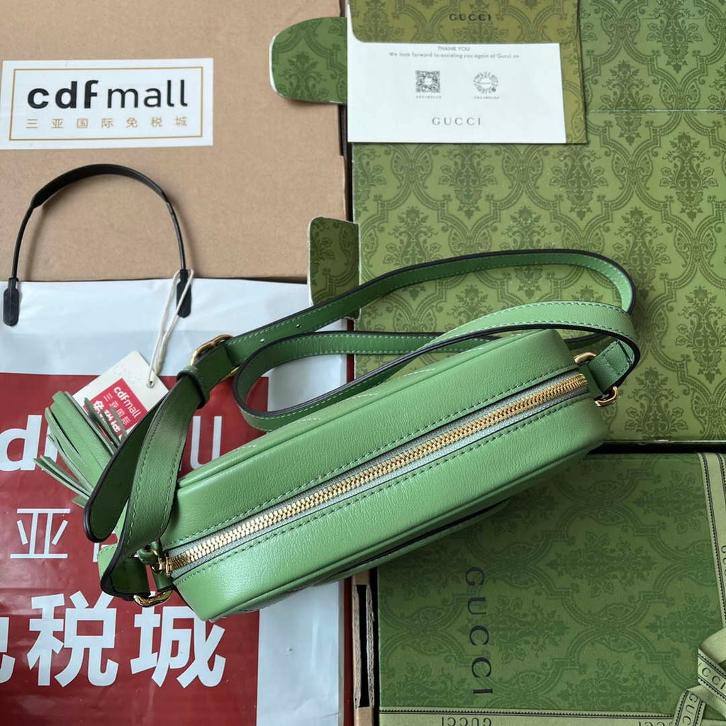Gucci 742360 Gucci Blondie Small Shoulder Bag Green