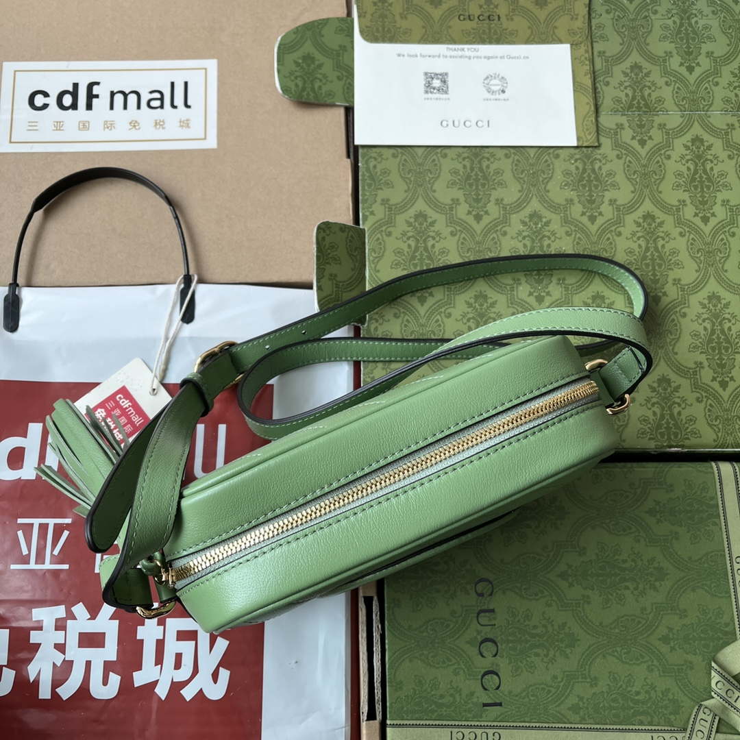 Gucci 742360 Gucci Blondie Small Shoulder Bag Green - Default Title - View 3