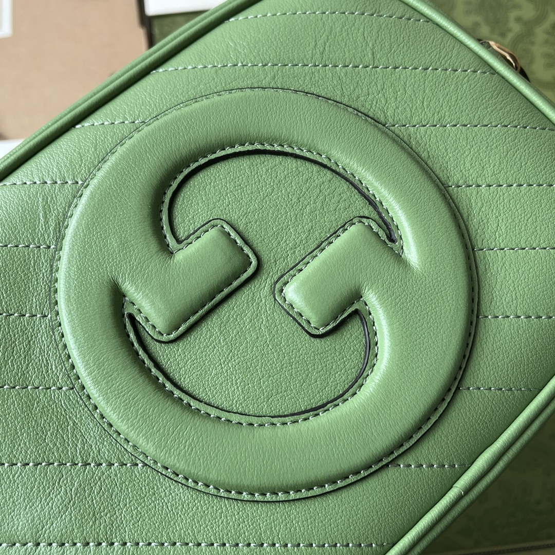 Gucci 742360 Gucci Blondie Small Shoulder Bag Green - Default Title - View 6