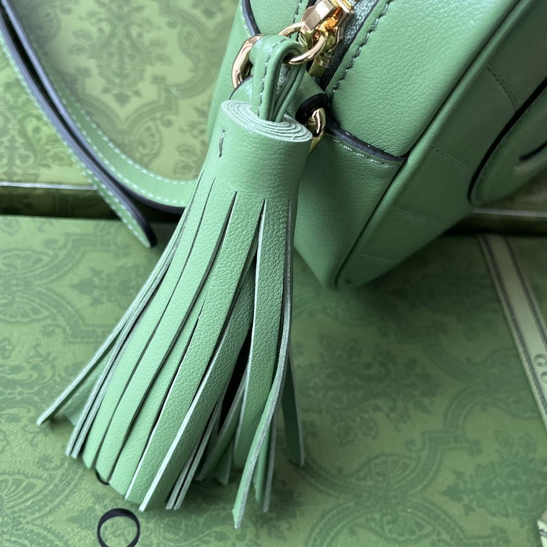 Gucci 742360 Gucci Blondie Small Shoulder Bag Green