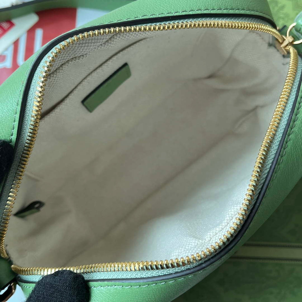 Gucci 742360 Gucci Blondie Small Shoulder Bag Green