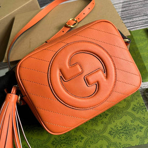 Gucci 742360 Gucci Blondie Small Shoulder Bag Orange - Default Title - View 4