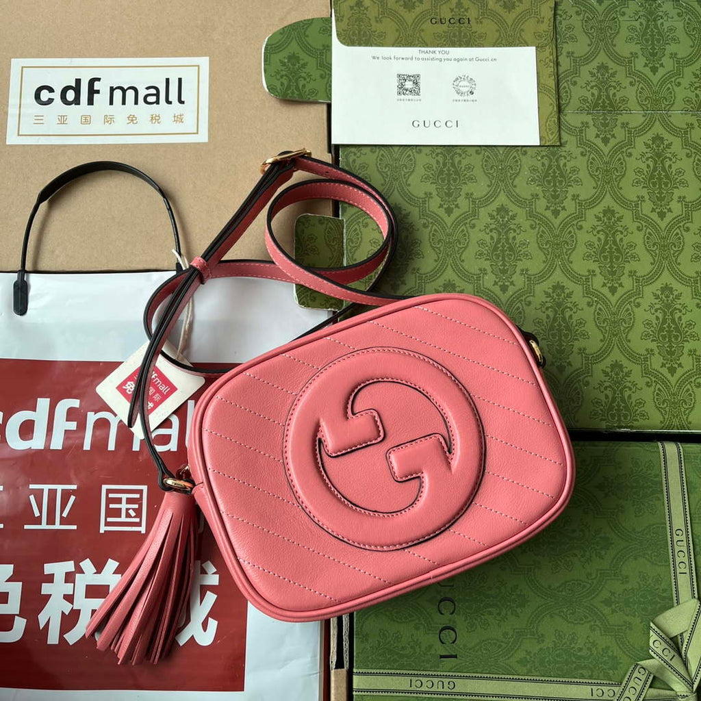 Gucci 742360 Gucci Blondie Small Shoulder Bag Pink
