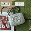 Gucci 742360 Gucci Blondie Small Shoulder Bag Silver
