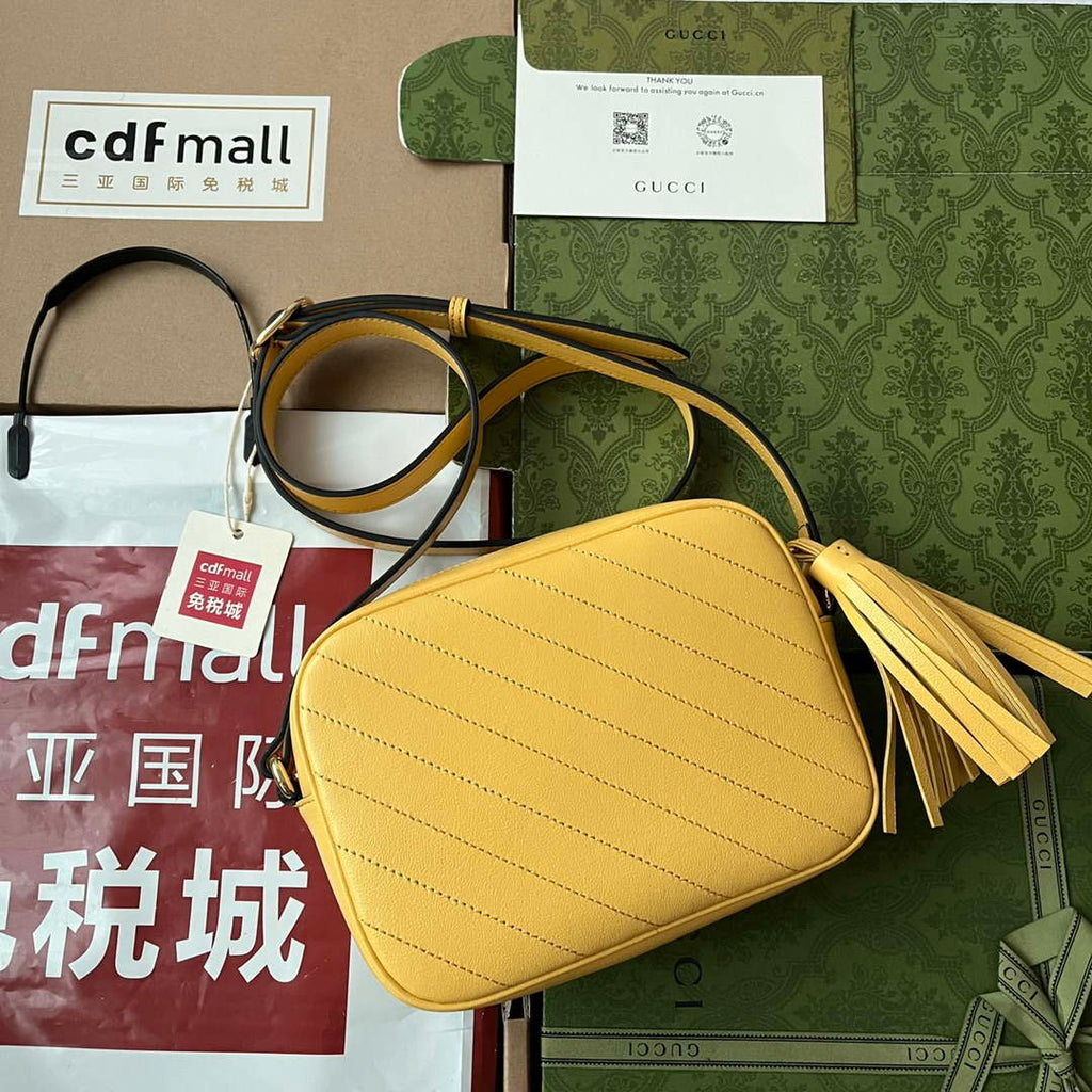 Gucci 742360 Gucci Blondie Small Shoulder Bag Yellow