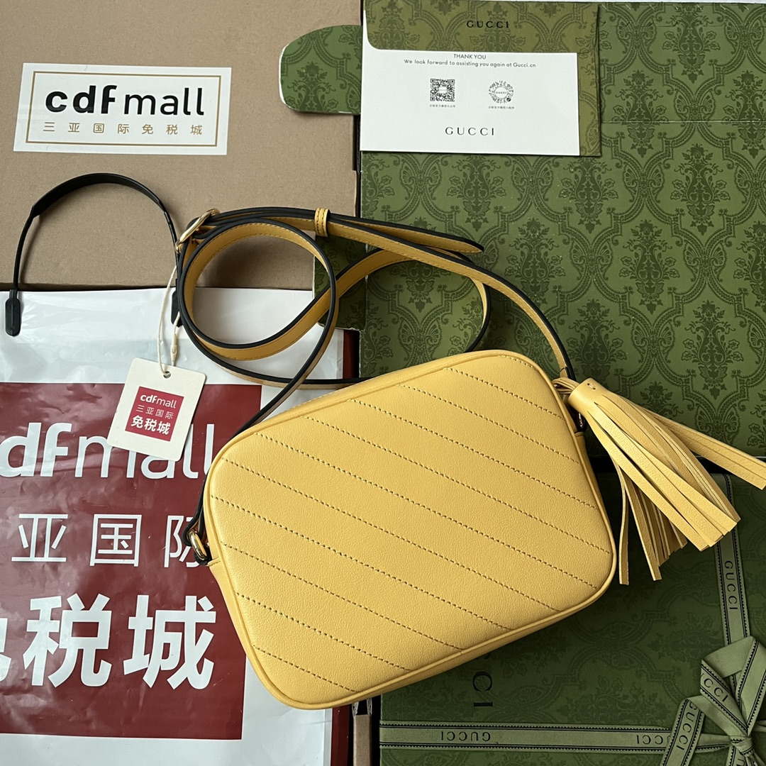Gucci 742360 Gucci Blondie Small Shoulder Bag Yellow
