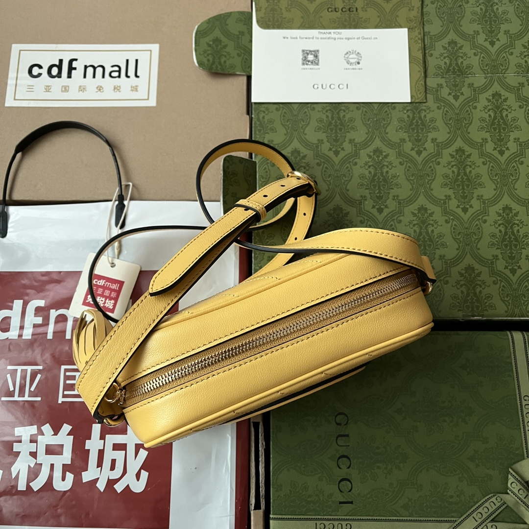 Gucci 742360 Gucci Blondie Small Shoulder Bag Yellow - Default Title - View 3