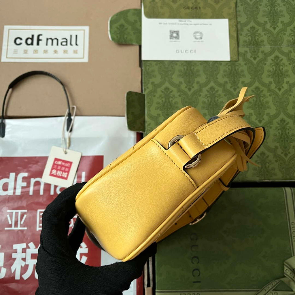 Gucci 742360 Gucci Blondie Small Shoulder Bag Yellow