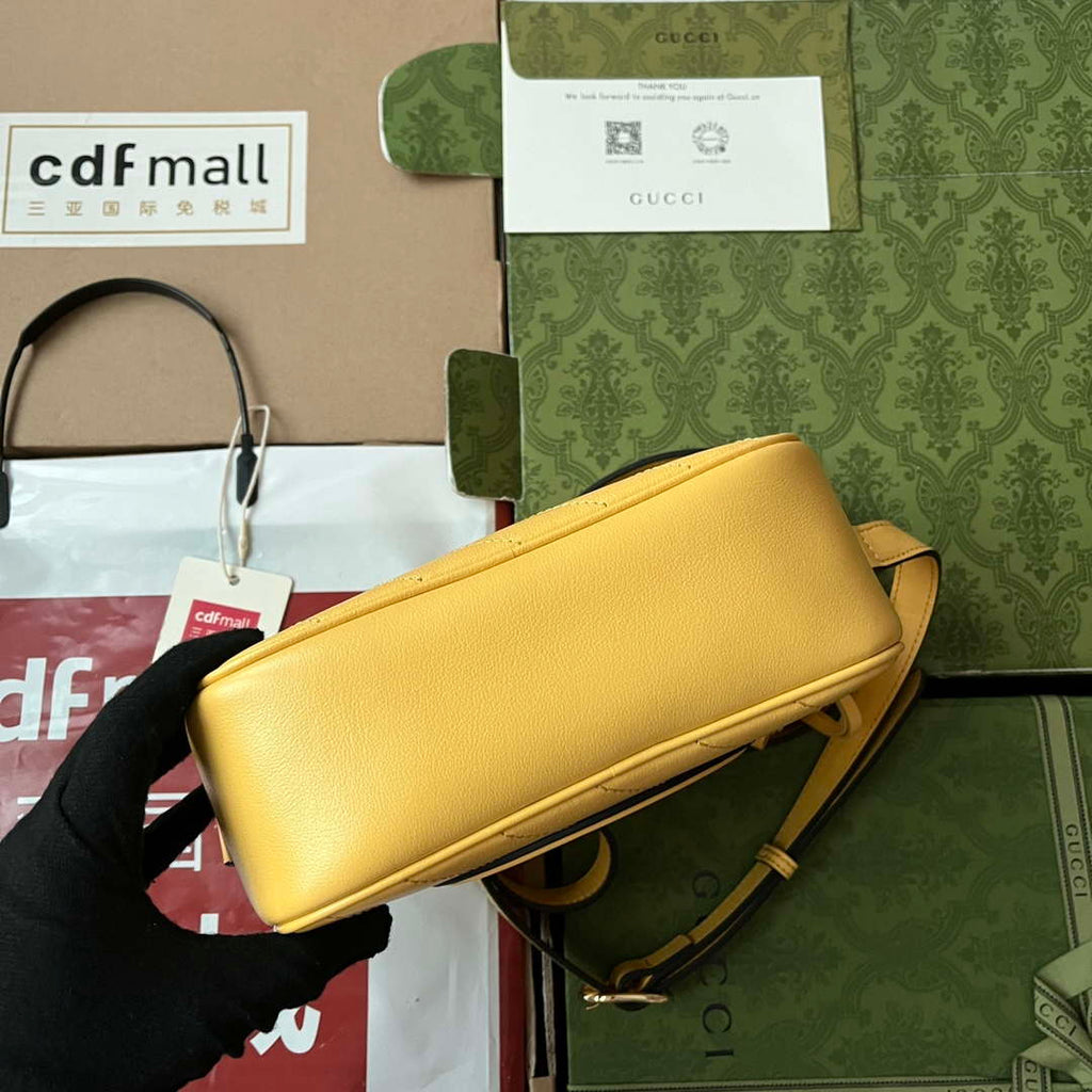 Gucci 742360 Gucci Blondie Small Shoulder Bag Yellow