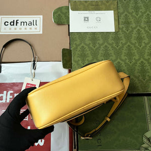Gucci 742360 Gucci Blondie Small Shoulder Bag Yellow - Default Title - View 5