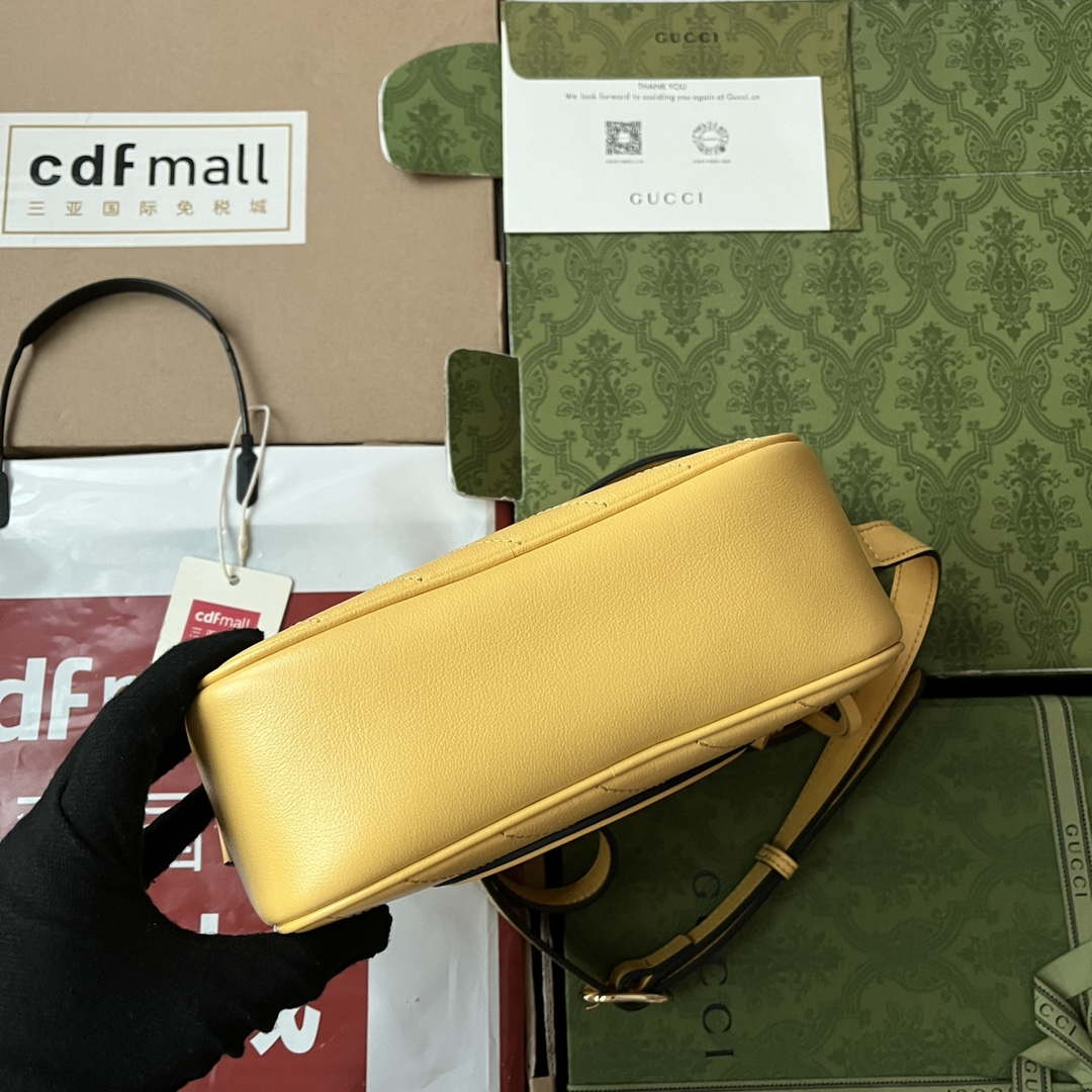 Gucci 742360 Gucci Blondie Small Shoulder Bag Yellow