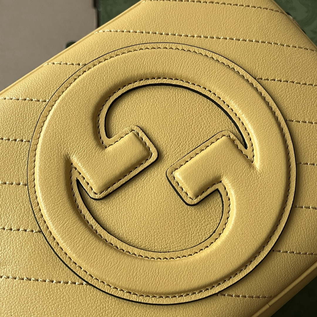 Gucci 742360 Gucci Blondie Small Shoulder Bag Yellow