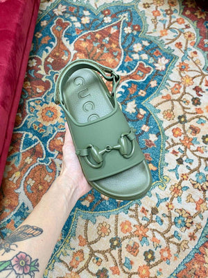 Gucci 742435 Women's Horsebit Flatform Sandal G38244 - US 4=Euro 35 - View 6