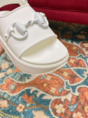 Gucci 742435 Women's Horsebit Flatform Sandal G38247 - US 4=Euro 35 - View 7