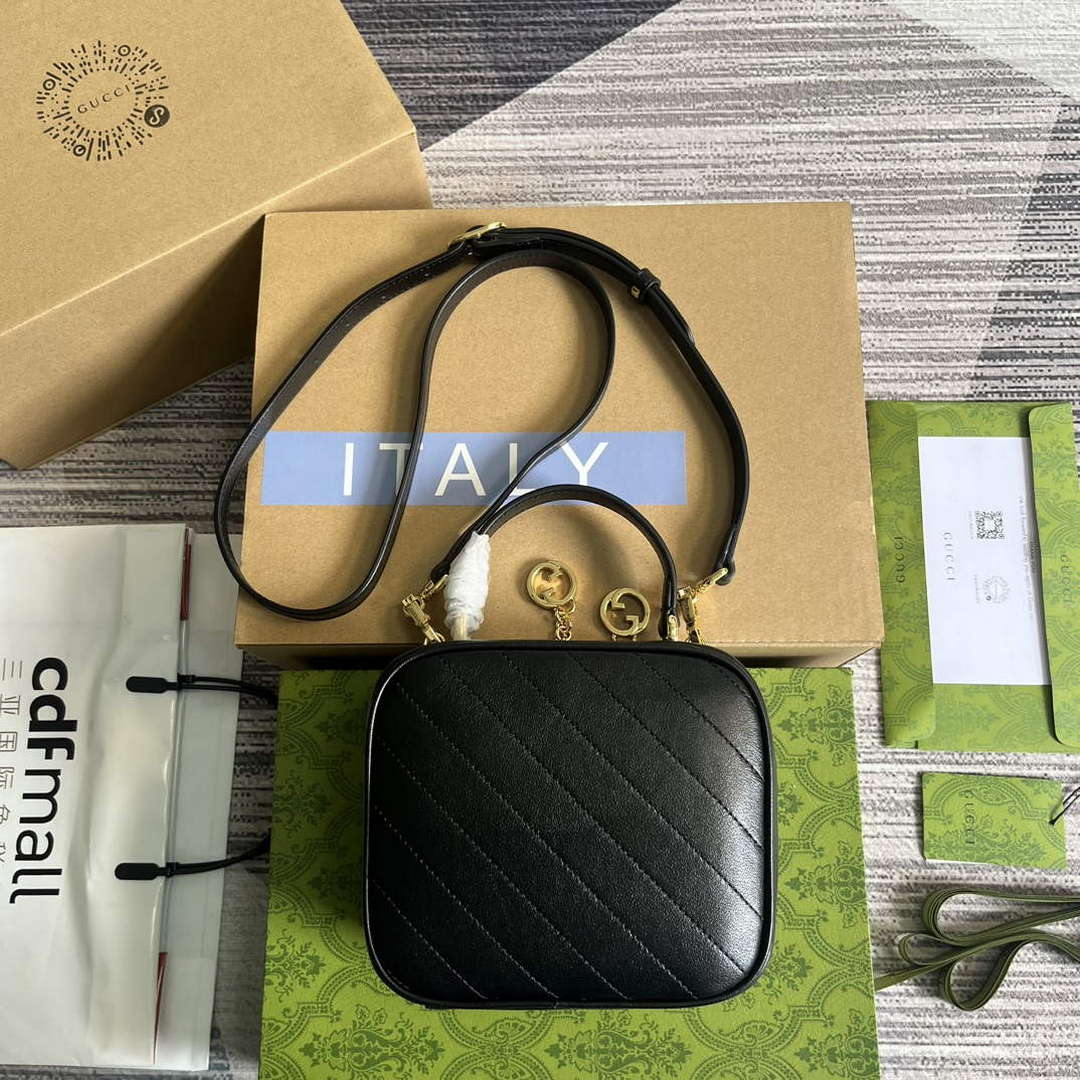 Gucci 744434 Gucci Blondie Top Handle Bag Black - Default Title - View 2